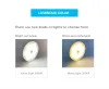 LED Gece Işık Pir Hareket Sensörü Duvar Lambası USB Yatak Odası Mutfak Dolabı için Şarj Edilebilir Dimmable Dolap Aydınlatma LL