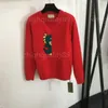 Maglione femminile designer abbigliamento primavera e autunno nuovo pullover alla moda a maniche lunghe a maniche lunghe per dinosauro maglioni maglioni da donna jumper rosso