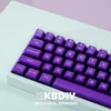 Klawiatury klawiatury KBDIY PYGA KEYCAP PURLEK BLACK PRZEZ PRZEDŁUGA KLUCZOWE ABS Podwójne strzały Profilu Mechaniczna Klawiatura DIY Fit Alice Layout GMK67 YQ240123