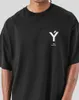 T-shirts voor heren ONE POINT LYFT Print Grote T-shirt Mannen Hardlopen Sport Gym Fitness Training Oversize 100% Katoenen T-shirt Heren Bodybuilding Tee Tops T240124