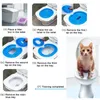 Suministros Nuevo Kit de entrenamiento para gatos Kitty Toilet Trainer con 4 bandejas para enseñar al gato a usar el inodoro