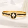 designer jewelry bracelet Designer Brand Bangle Bracelet women's Vintage Leather Black Bracelet Designer Jewelry Bracelets Gift women Bracelet 18K Gold Bangle