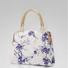 Mode vrouwelijk pakket 2016 Nieuwe stijl Chinese windblauw en witte porseleinen stenen korrelspiegelspiegel tas dames handbags2062