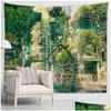 Tapestries Fantasy Wall Tapestry Market Tyg Hanging Art Bedroom Bild på Yoga matta för hem Drop Delivery Home Garden Home Deco Otdwf