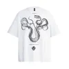 Camiseta de grandes dimensões do vintage y2k hip hop python cobra impressão gráfica lavado tshirt streetwear 2024 harajuku punk gótico solto topos