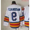 CCM Film Vintage Ice Hockey 9 Lanny McDonald Jerseys zszyte 14 Rene Robert 19 Joe Sakic 5 Rob Ramage 8 Teemu Selanne 1 Chico Resch Jersey Hig