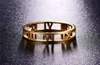 Anillos Martick Color dorado ahueca hacia fuera números romanos joyería de moda para mujeres hombre tamaño 511 R149467640