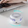 Fans Rotary Gyro Mini Fan Portable Lazy Hanging Neck Fan uppladdningsbar färgglad handhållen USB Small Fan Silent Summer Cooler Gadgets