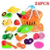 Cucine Gioca Cibo Tagliato Frutta Giocattoli Plastica Finta Set Bambino Verdurevaiduryb