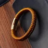 Charm Bracelets 2024 Classic Punk Style Men's Bracelet Personality Nylon Rope Braided For Men Daily Wearing Anniversary