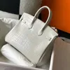 10A bolsos de mano de alta calidad BK 25 cm 30 cm hecho a mano hilo de cera de miel cosido Hardware de lujo bolso de diseñador candado bolso de mujer