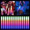 15/30Pcs LED light-emitting stick loose color RGB light-emitting foam stick cheerleading tube dark light used for Christmas birthday wedding party supplies 240124
