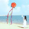 kite accessories yongjian kite 3d octopus kite مع ذيل ملون طويل للبالغين مع ذيل طويل مثالي للشاطئ أو الحديقة بواسطة yongjian kite