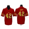 Custom Football Jerseys Untouchable Jersey San''Francisco''49ers''MEN Women Montana Jerry Rice George Kittle Trey Lance Nick Bosa Deebo Samuel Red Gold Vapor Youth