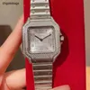 Top Carters Watch Swiss Automatyczne zegarki Santos Diamond Womens Watchs 35 mm kwarc Kobieta Lady Counter Oficjalna replika nad ręką nad ręką na rękę
