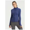 Align Lu Lu Define Yoga Chaqueta deportiva para mujer Abrigo deportivo de manga larga Ejercicio Chaquetas atléticas al aire libre Ropa deportiva con cremallera sólida Correr de secado rápido 52 S W Hig