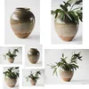 Vases Ceramic Vase With Iron Oxide Glaze Vintage Studio Y Large Decorative Wabi Sabi Drop Delivery Home Garden Home Decor Otgb1