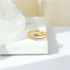 Modalen offre spéciale en acier inoxydable Zircon croix anneau accessoires de mode anneaux réglables pour les femmes