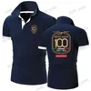 T-shirts masculins Moto Guzzi 90 Motorcycle nouveau polo Mens Mens Business Casual Breathable High Quality confort