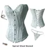 Sexy White Full Steel Boned corset lingerie wholes Wedding Corset body lift shaper sexy underwear 89005549681
