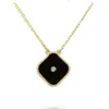 White black diamond necklaces designer necklaces classic 4/four leaf clover necklaces pendants mother of pearl casual simple single flower zb114