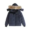 Heren donsparka's 14 kleuren Designerkleding Topkwaliteit Canada G08 G29 Parka Wyndham Wolf Echt bont Heren donsjack Expeditie Damesjas Winterparka's Damesjas Wit