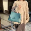 Avondtassen Vintage Mode Damestas Schoudertas Vrouwelijke Handtas Brede Band Crossbody Meisje Bolsas Pu Leer