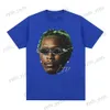 T-shirt da uomo Estate Casual Cotone Manica corta O-Collo T-shirt Rapper Young Thug T-shirt grafica Uomo Donna Moda Hip Hop T-shirt vintage T240124