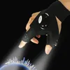 Lampes de poche Torches Gants sans doigts Torche LED Outil de plein air Pêche Camping Randonnée Survie Sauvetage Multi Lumière Gauche/Droite