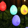 Solar Powered Easter Egg String Lights IP65 Waterproof Stake Light Ground For Outdoor Garden Patio