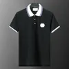 Designer Poloshirts Heren Casual Polo Mode Patchwork Print Brief Luxe T-shirt High Street Heren Street Wear Polo's 888