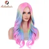 Perruques synthétiques Aideshair perruque synthétique pour femme longue vague de corps cheveux Cosplay Lolita fête naturelle résistante à la chaleur WigsL240124