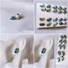 Stud Earrings Luxury Natural Abalone Shell Studs Fashion Party Women Jewelry Accessories Drop Delivery Ot2Vu