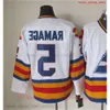 CCM Film Vintage Ice Hockey 9 Lanny McDonald Jerseys zszyte 14 Rene Robert 19 Joe Sakic 5 Rob Ramage 8 Teemu Selanne 1 Chico Resch Jersey Hig