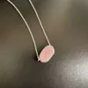 kendrascott necklace Designer Kendras Scotts k Elisa's Colorful Necklace Clavicle Chain Women's Jewelry Pink Crystal Teeth