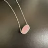 Bijoux de créateur Kendras Scotts Collier K Elisas Collite Crystal Collier Clavicule Chaîne femme Bijoux Rose Crystal dents