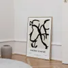 Pinturas Línea abstracta Lienzo Arte de la pared Impresión Imagen Pintura Sala de estar Interior Decoración del hogar Sofia Ross Eelen Soneto