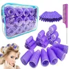 61-delige haarrollerset haarkrulspelden 3 maten grote haarrollers voor lang haar. Geen warmte Krulspelden Haarrollers met clips Kam. 240119