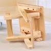 Camp Furniture Folding Stool Wood Portable Household Solid Fishing Chair Small Bench Square Kids Kindergarten