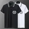 MENS POLOS DESIGNER EMBRODERAD LOGO POLO SHIRTS Märke Kläder Bomull Summer Kort ärm Business Designers Tops T Shirt Casual Striped Breatble Clothes Clothes