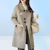 Projektantki Women039S Trench Płaszcze Koreańska wersja mody z długim rękawem Kobiety Spring Autumn Windbreaker plus size 4xl 8439887