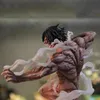 Actiespeelfiguren Anime Attack on Titan Figure Shingeki No Kyojin Beeldje Eren Jaeger Actiefiguren Gigantisch model Pvc-standbeeld Collectie Speelgoedcadeaus