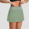 Yoga LU Jupe de Tennis plissée Femmes vêtements de Sport Shorts de Sport Femme Course à Pied Fitness Danse sous-vêtements Yoga Plage Motard Jupes de Golf 82 Hig