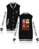 FNAF Five Nights At Freddy039s Zip Up Baseball Uniforme Men039s Vestes Streetwear Hip Hop Harajuku Sweat 5 Freddy Hoodi1734852