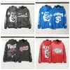 Erkek Tasarımcı Hoodie Man Hoodies Sweatshirt Sweatshirt Ter Pantolon Yıkanmış Kumaş Sokak Graffiti Yazı Folyo Baskı Vintage Gevşek Trailsuit Hellstar Hoodie