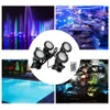 Éclairages LED lumières sous-marines Rgb Aquarium 36 LED projecteur LED lumière de réservoir de poisson prise ue/US étanche étang de jardin 24 télécommande clé