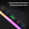 Taşınabilir Hoparlörler Kablosuz Bluetooth Hoparlör RGB Işıklar Hoparlör Stereo Subwoofer Şeffaf Destek USB TF Oynat Ses çubuğu Oyunu Soundbox YQ240124