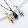 Pendant Necklaces Stainless Steel Bowling Pin Urn For Ashes Cremation Locket Keepsake Memorial Necklace Holder