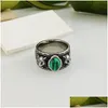 Band Rings Fashion Designer Sterling Sier Jewelry Woman Man Par Lover Ring Promise Engagement Drop Delivery Otxmc