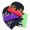 Berets Mulheres Homem Chama Gorros Y2K Knit Hat Skullies Skull Cap